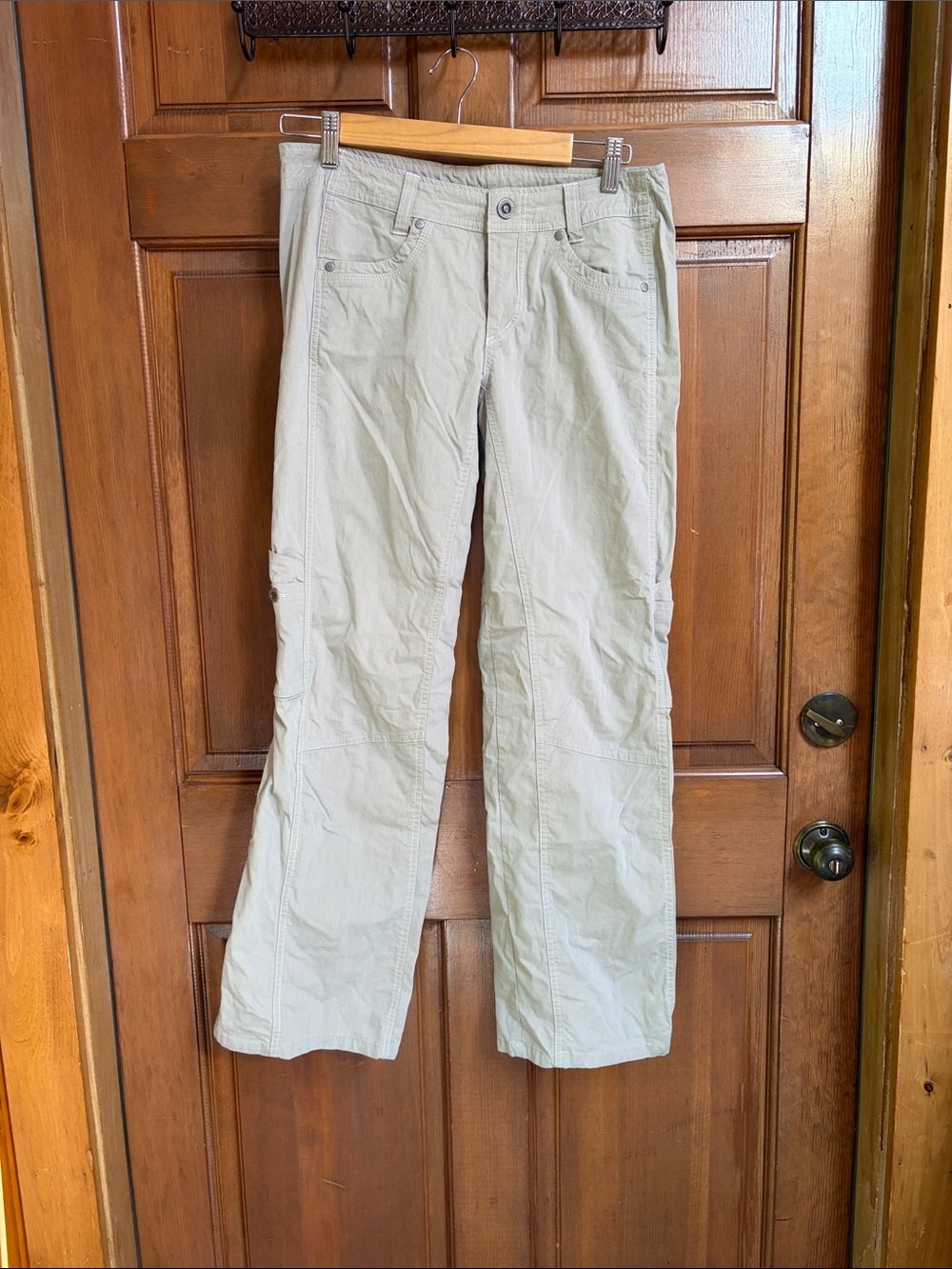 Kuhl Tan Boot-Cut Cargo Pants Size 8 Short